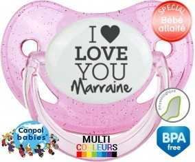 I love you marraine style1: Sucette Physiologique-su7.fr