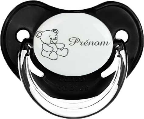 Ourson + prénom: Sucette Physiologique-su7.fr