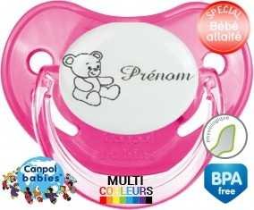 Ourson + prénom: Sucette Physiologique-su7.fr