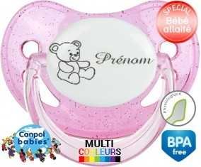 Ourson + prénom: Sucette Physiologique-su7.fr