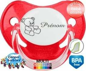 Ourson + prénom: Sucette Physiologique-su7.fr