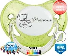 Ourson + prénom: Sucette Physiologique-su7.fr