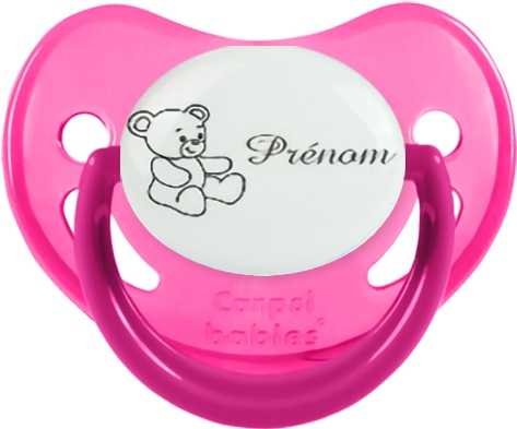Ourson + prénom: Sucette Physiologique-su7.fr