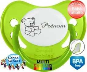 Ourson + prénom: Sucette Physiologique-su7.fr