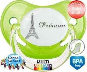 Tour eiffel + prénom: Sucette Physiologique-su7.fr