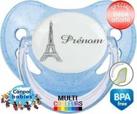 Tour eiffel + prénom: Sucette Physiologique-su7.fr