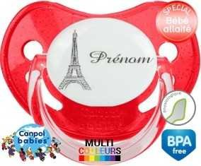 Tour eiffel + prénom: Sucette Physiologique-su7.fr