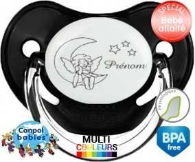 Lune étoiles + prénom: Sucette Physiologique-su7.fr