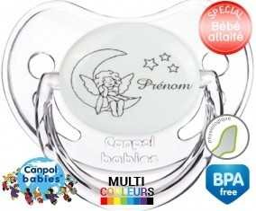 Lune étoiles + prénom: Sucette Physiologique-su7.fr