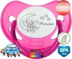 Lune étoiles + prénom: Sucette Physiologique-su7.fr