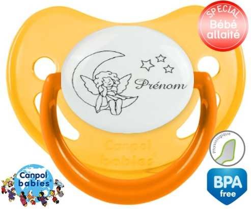 Lune étoiles + prénom: Sucette Physiologique-su7.fr