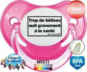 Personnalisée trop de bêtises nuit gravement à la santé de mes