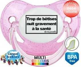 Personnalisée trop de bêtises nuit gravement à la santé de mes