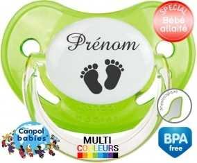 Pieds + prénom: Sucette Physiologique-su7.fr