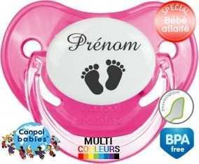 Pieds + prénom: Sucette Physiologique-su7.fr