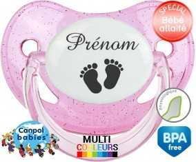 Pieds + prénom: Sucette Physiologique-su7.fr