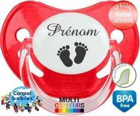 Pieds + prénom: Sucette Physiologique-su7.fr