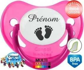 Pieds + prénom: Sucette Physiologique-su7.fr