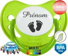 Pieds + prénom: Sucette Physiologique-su7.fr