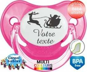 Traîneau de noël + prénom: Sucette Physiologique-su7.fr