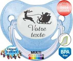 Traîneau de noël + prénom: Sucette Physiologique-su7.fr