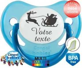 Traîneau de noël + prénom: Sucette Physiologique-su7.fr
