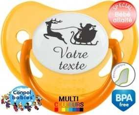 Traîneau de noël + prénom: Sucette Physiologique-su7.fr