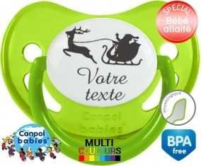 Traîneau de noël + prénom: Sucette Physiologique-su7.fr