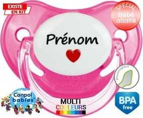 Coeur + prénom: Sucette Physiologique-su7.fr