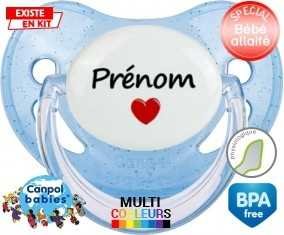 Coeur + prénom: Sucette Physiologique-su7.fr