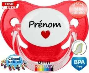 Coeur + prénom: Sucette Physiologique-su7.fr