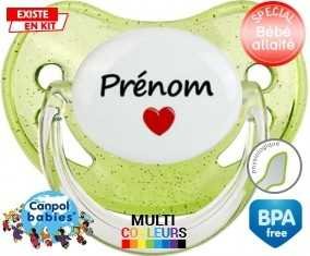 Coeur + prénom: Sucette Physiologique-su7.fr