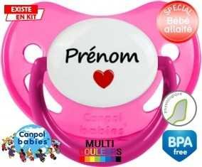 Coeur + prénom: Sucette Physiologique-su7.fr