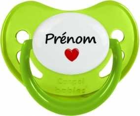 Coeur + prénom: Sucette Physiologique-su7.fr