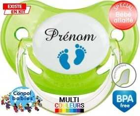 Pied (garçon) + prénom: Sucette Physiologique-su7.fr