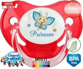 Papillon souriant (garçon) + prénom : Sucette Physiologique