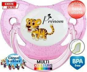 Lion style1 + prénom: Sucette Physiologique-su7.fr