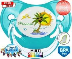 Palmier style2 + prénom: Sucette Physiologique-su7.fr