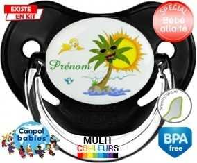 Palmier style2 + prénom: Sucette Physiologique-su7.fr