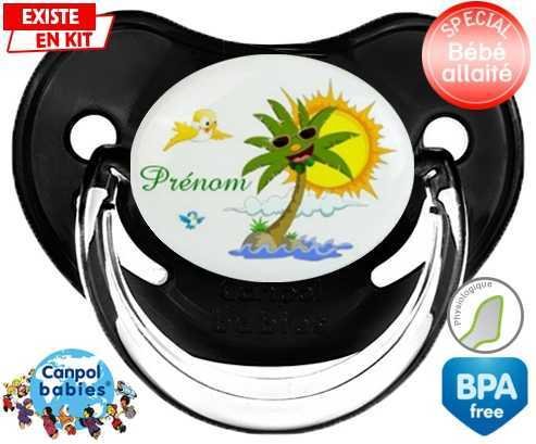 Palmier style2 + prénom: Sucette Physiologique-su7.fr