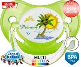 Palmier style2 + prénom: Sucette Physiologique-su7.fr