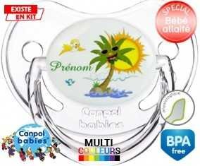 Palmier style2 + prénom: Sucette Physiologique-su7.fr