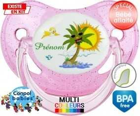 Palmier style2 + prénom: Sucette Physiologique-su7.fr