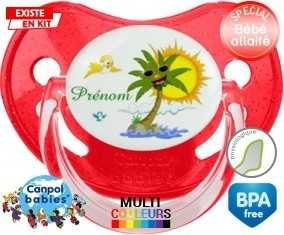 Palmier style2 + prénom: Sucette Physiologique-su7.fr