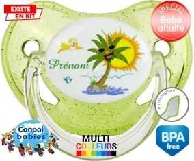 Palmier style2 + prénom: Sucette Physiologique-su7.fr