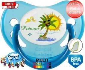 Palmier style2 + prénom: Sucette Physiologique-su7.fr