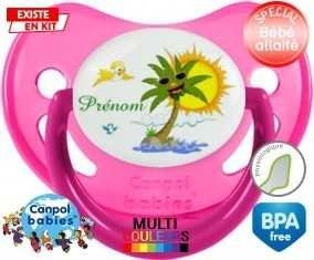 Palmier style2 + prénom: Sucette Physiologique-su7.fr