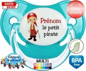 Petit pirate + prénom: Sucette Physiologique-su7.fr