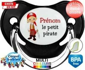 Petit pirate + prénom: Sucette Physiologique-su7.fr
