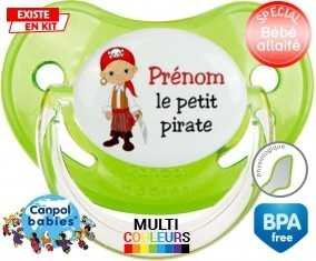 Petit pirate + prénom: Sucette Physiologique-su7.fr